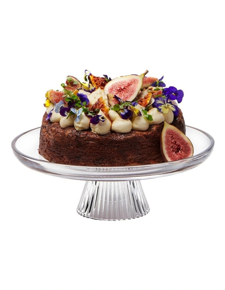 Ogin Footed Cake Plate 28x10cm in Clear | Myer