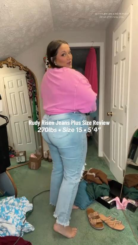 These jeans shocked me 😳 stretchy, flattering, and actually fit my curves. Rudy Risen Jeans might be my new faves!  #plussizefashion #ootd
#curvytiktok #jeans #review

#LTKFindsUnder100 #LTKStyleTip #LTKPlusSize