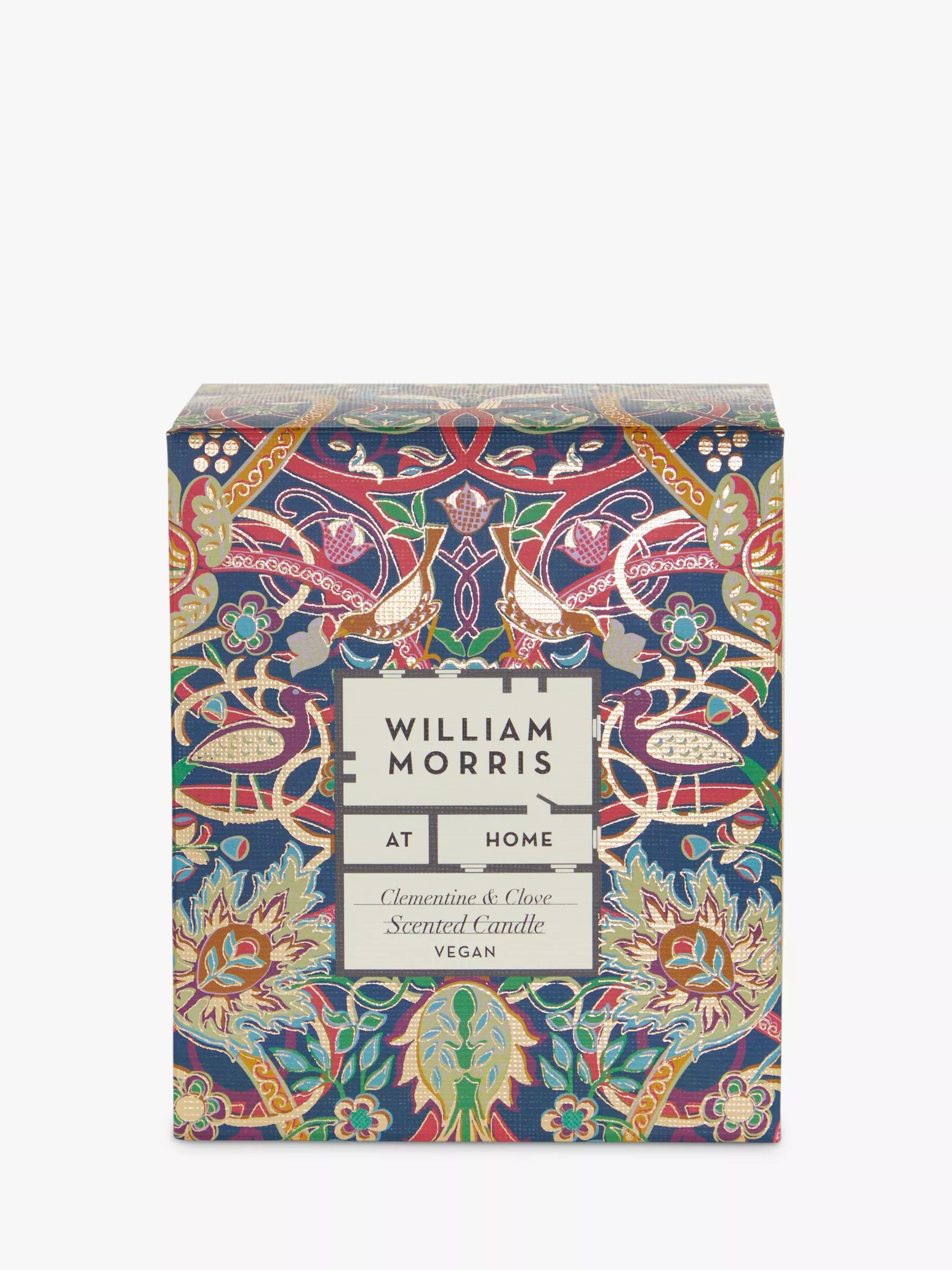 William Morris at Home Festive Bullerswood Clementine & Clove Scented Candle | John Lewis (UK)