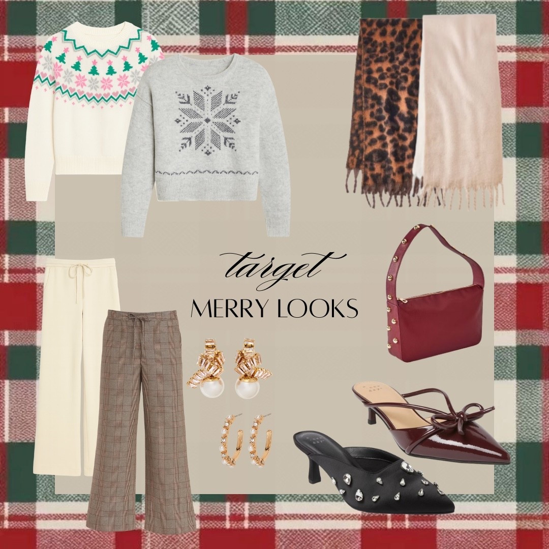 Target finds for your holiday season ✨ Cozy knits, statement earrings, and chic heels you can wear on repeat. Love how versatile each piece is—perfect for gifting or getting festive yourself! 🎁🎄


#LTKFindsUnder50 #LTKSeasonal #LTKHoliday