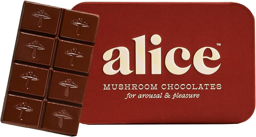 Alice Mushrooms Happy Ending | Sensual Mushroom Chocolates | Improves Mood, Performance, Vitality... | Amazon (US)