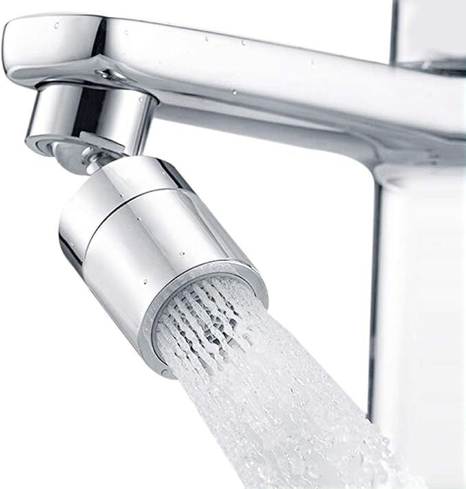 Waternymph 360 Degree Swivel Sink Faucet Aerator, Big Angle High Pressure Large Flow Aerator Dual... | Amazon (US)