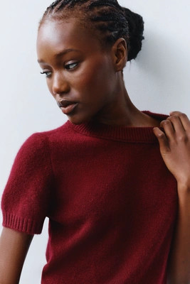 Maeve Mercer Cashmere Short Sleeve Sweater | Anthropologie (US)