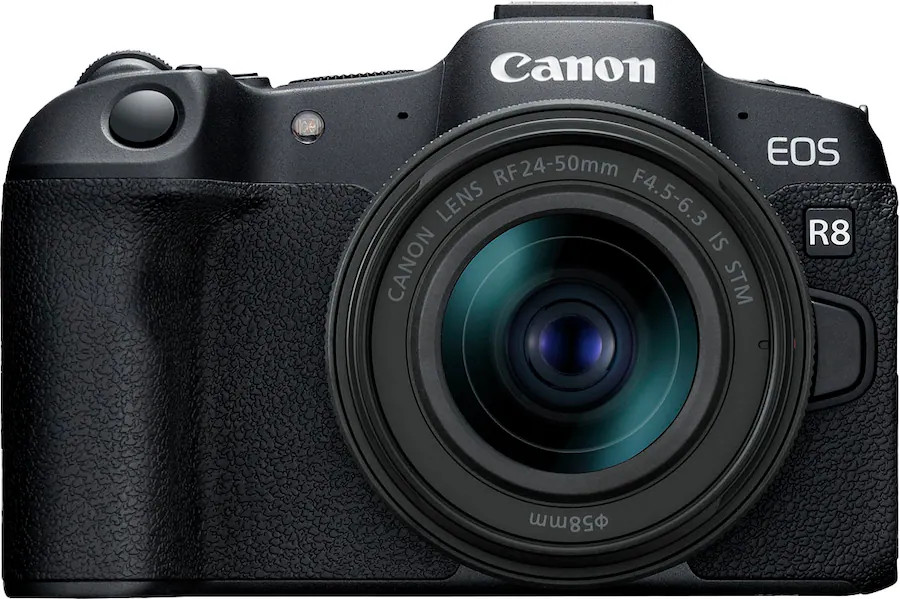 Canon - EOS R8 4K Video Mirrorless Camera with RF24-50mm f/4.5-6.3 IS STM Lens - Black | Best Buy U.S.