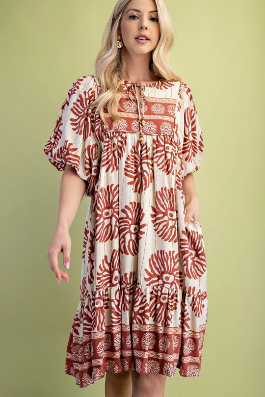 Terracotta Sunset Dress | The Southern Decorista