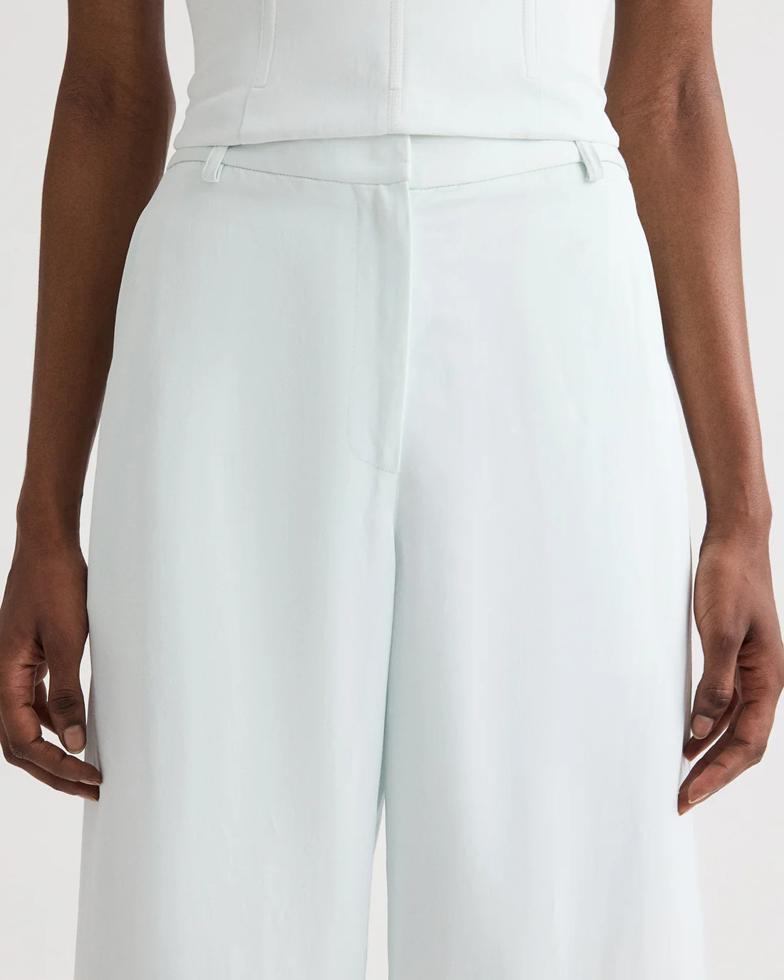 Dylan Pant in Coated Viscose Linen | TWP