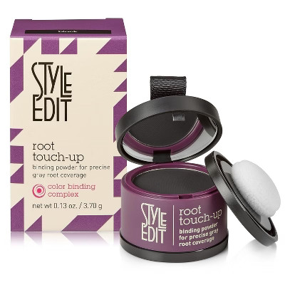 Style Edit Root Touch Up Powder for BLACK Hair (0.13 oz tub) Gray Hair Cover-up Root Concealer for Grey, White Hair | Target