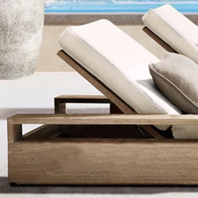 Teak Nordic Leisure Sun Lounger | Wayfair Professional