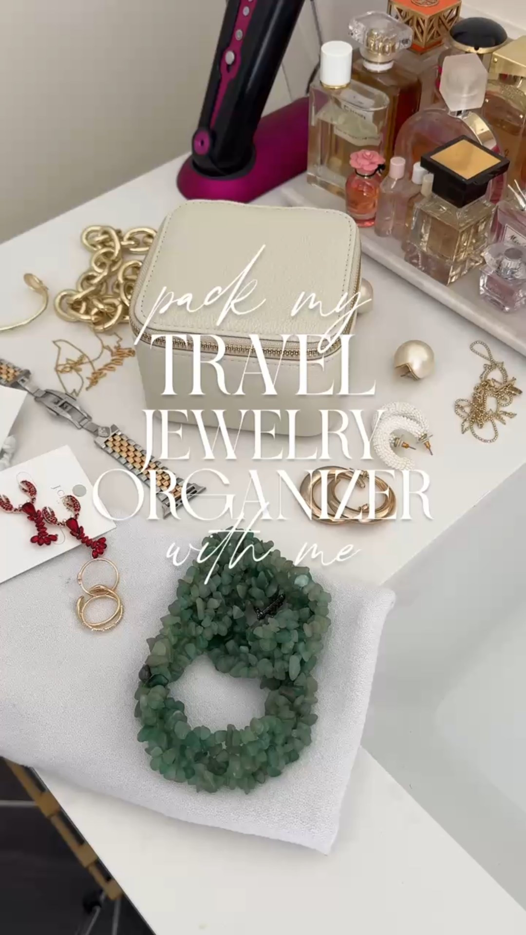 I just got the best travel organizer for jewelry that holds everything I need for a trip. It includes individual pouches so each item can be stored securely. This system even keeps dainty necklaces from tangling. You can also purchase the zippered pouches separately and there’s even a larger travel organizer for longer trips with more jewelry! gift for her gift idea travel gift jewelry organizer 

#LTKGiftGuide #LTKFindsUnder50 #LTKTravel