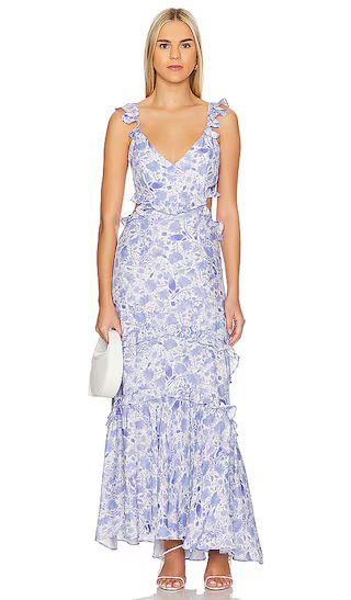 Cassis Dress in Blue Floral | Revolve Clothing (Global)