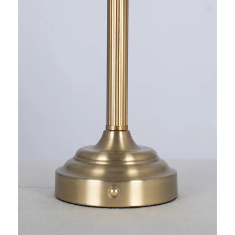 Better Homes & Gardens 13" White Shade Rechargeable Portable Lamp | Walmart (US)