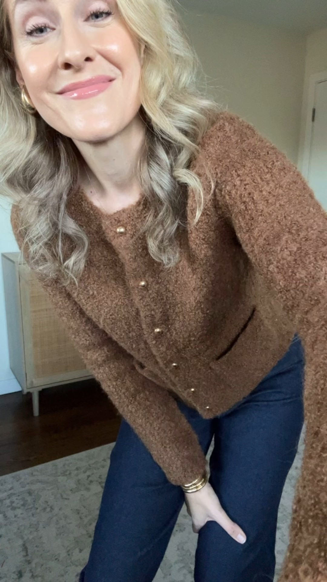 Amazon sweater cardigan with wool, very warm and thick almost like a jacket, runs small so go up a size, glad I got the medium. Snug but stretchy. Also comes in ivory or black. #amazonfashion #amazonfinds 

#LTKFindsUnder50 #LTKFindsUnder100 #LTKOver40