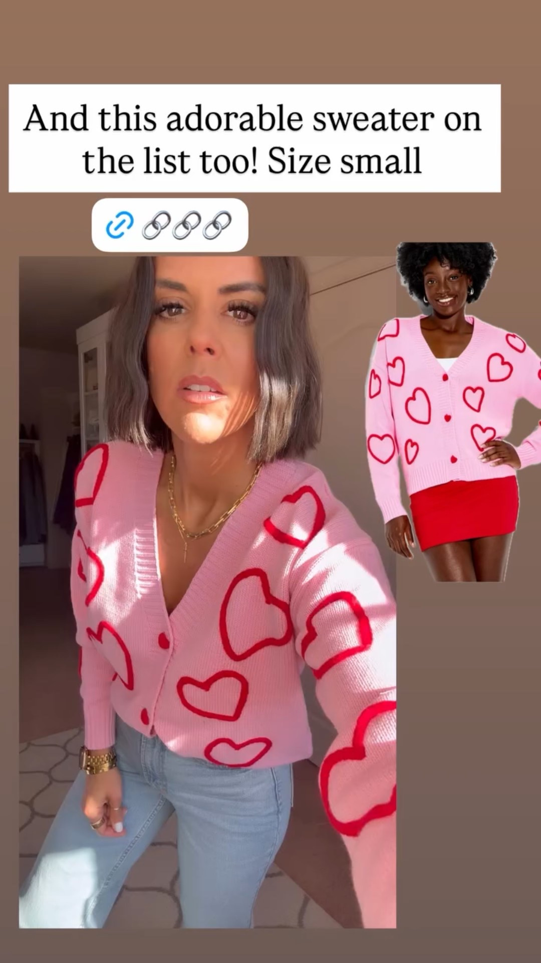 And this adorable sweater on the list too! Size small