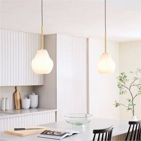 Sculptural Ribbed Pendant | West Elm (US)