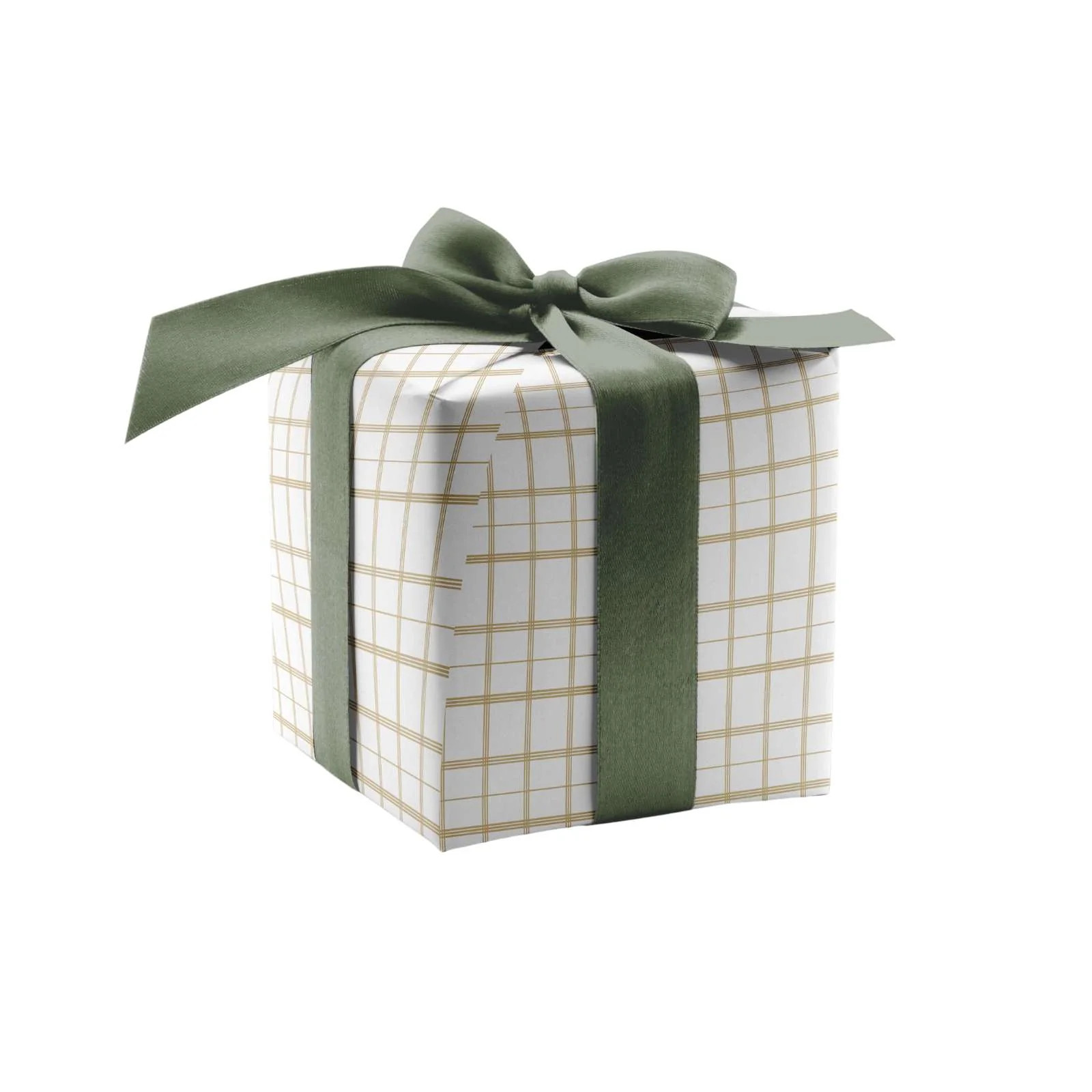 Linden Plaid Wrapping Paper in Natural | Brooke & Lou | Brooke and Lou