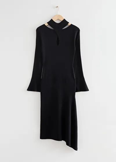Fitted Keyhole Midi Dress | & Other Stories US