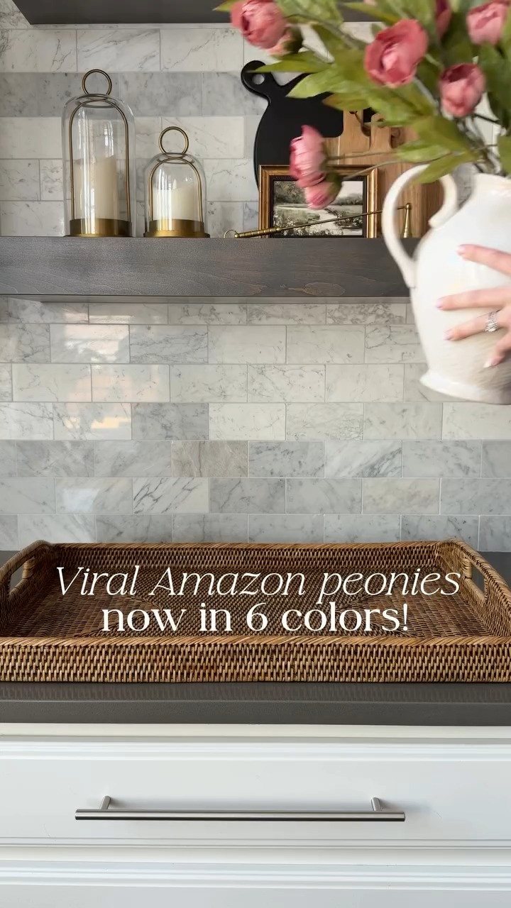 After selling out, the cream is now back in stock plus they added 5 additional colors!! I have “warm pink” and “cream”. I also love the “blush pink” and think they would be gorgeous mixed together 😍
The silk petals are super soft and layered so you can fluff them open for a fuller look or keep them closed. ✨ I used a 12 pack for both arrangements
faux peonies, artificial flowers, Amazon home finds, Amazon decor, faux florals, spring arrangements, cream peonies, blush peonies, pink peonies, home simply curated,  

 #LTKselfcare #LTKActive #LTKHome