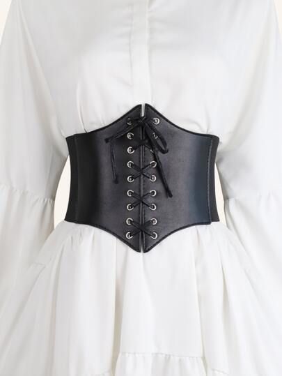 Plus Lace-up Corset Belt | SHEIN