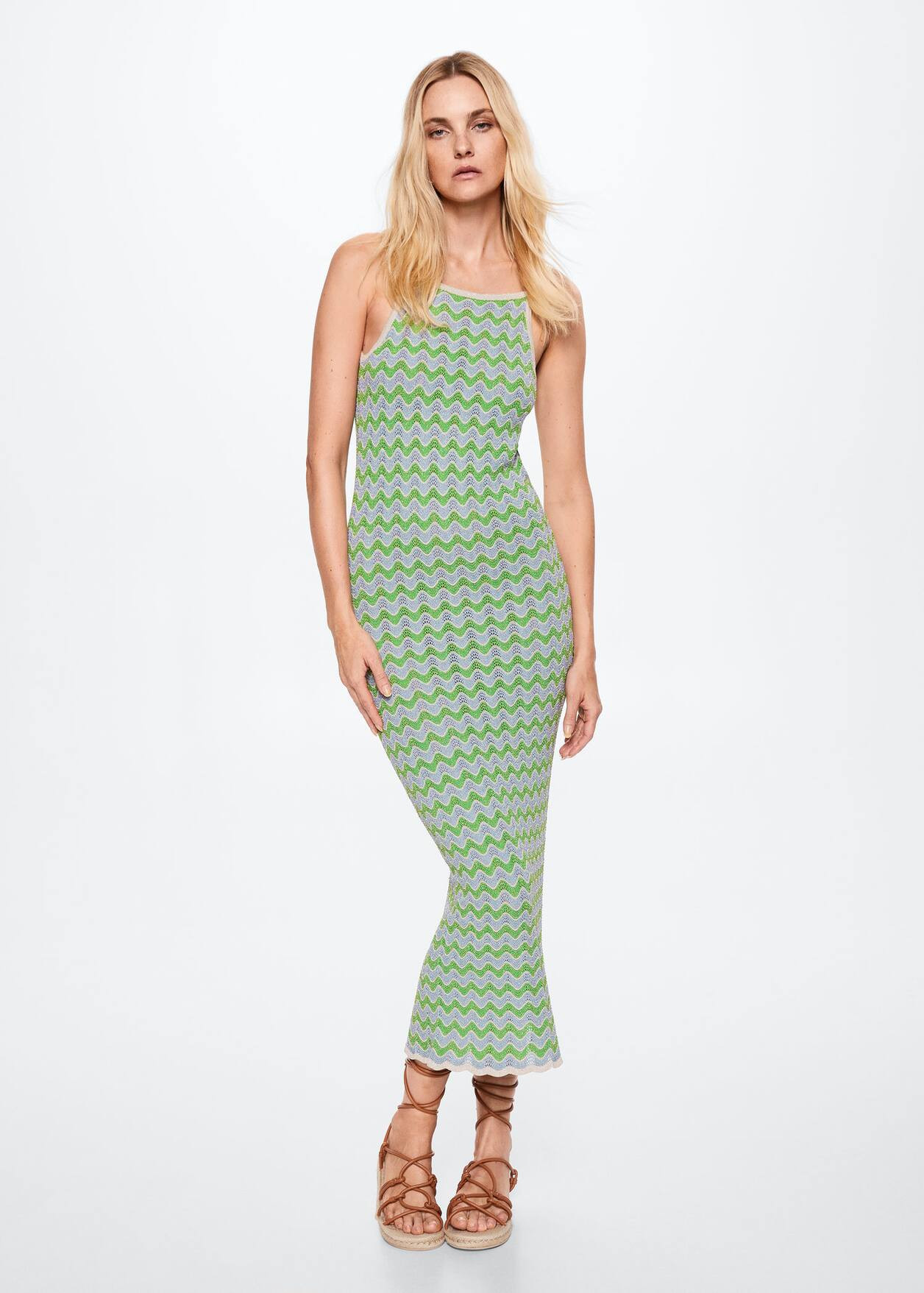 Striped jersey dress | MANGO (US)