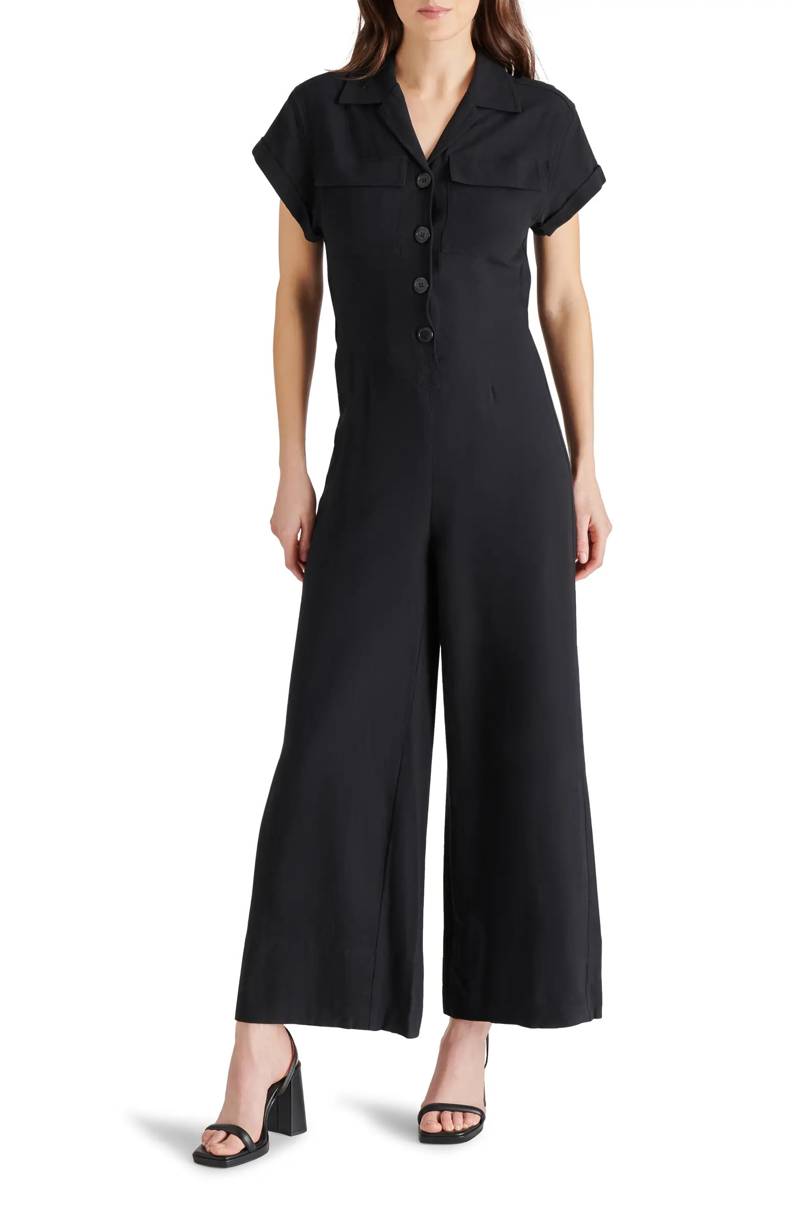 Steve Madden Fara Cotton & Linen Jumpsuit | Nordstrom | Nordstrom