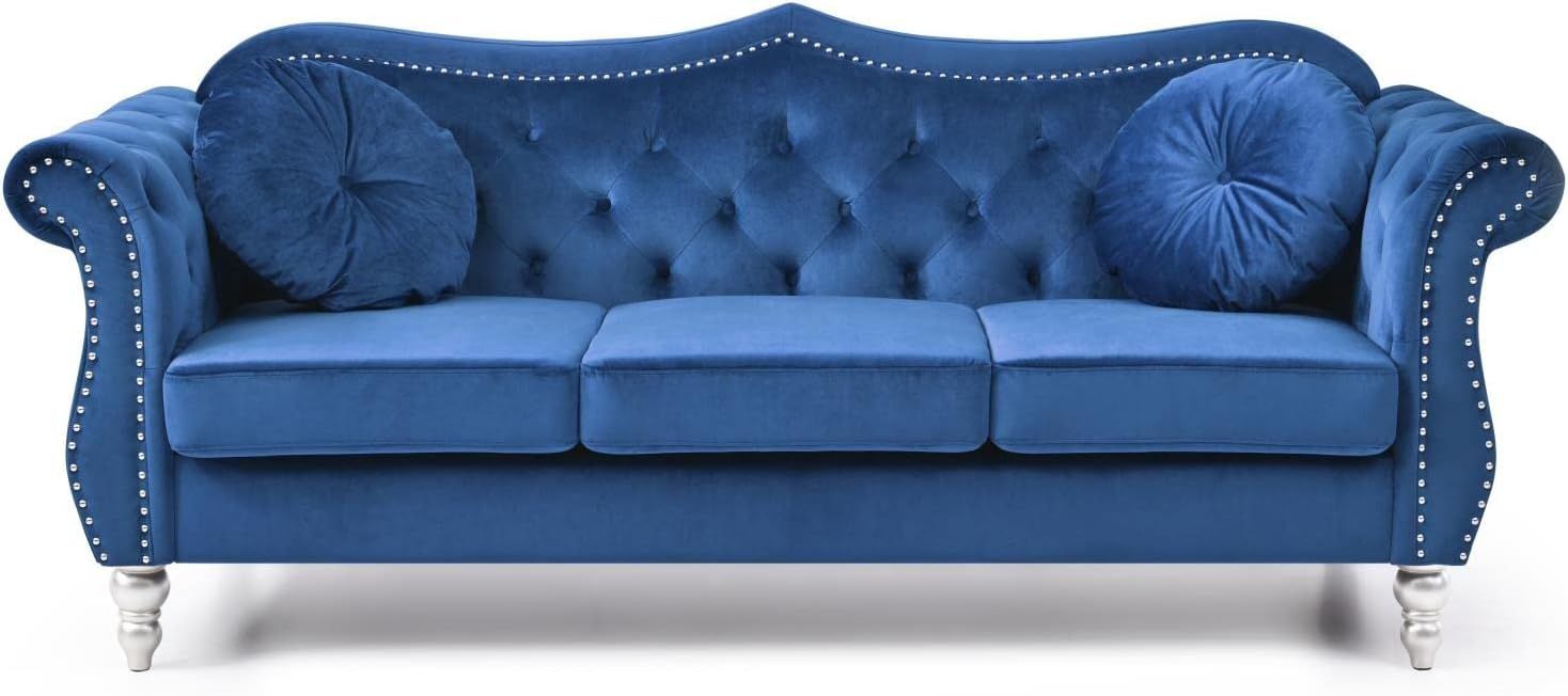 Glory Furniture Hollywood Sofas, Navy Blue | Amazon (US)