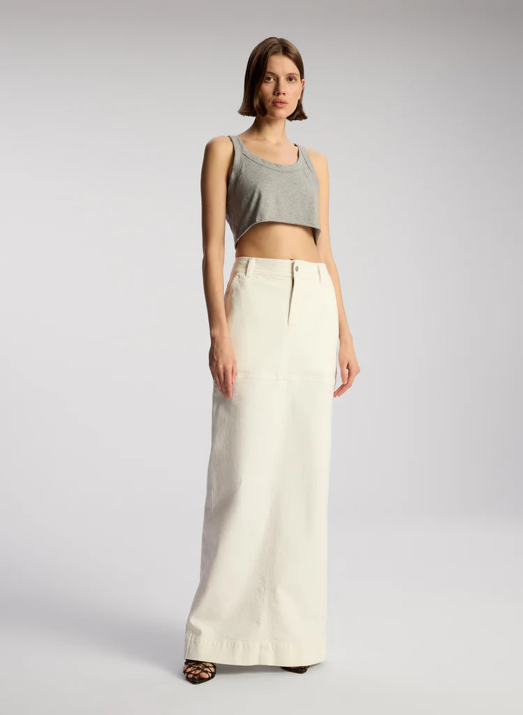 Halsey Cropped Cotton Rib Tank | A.L.C