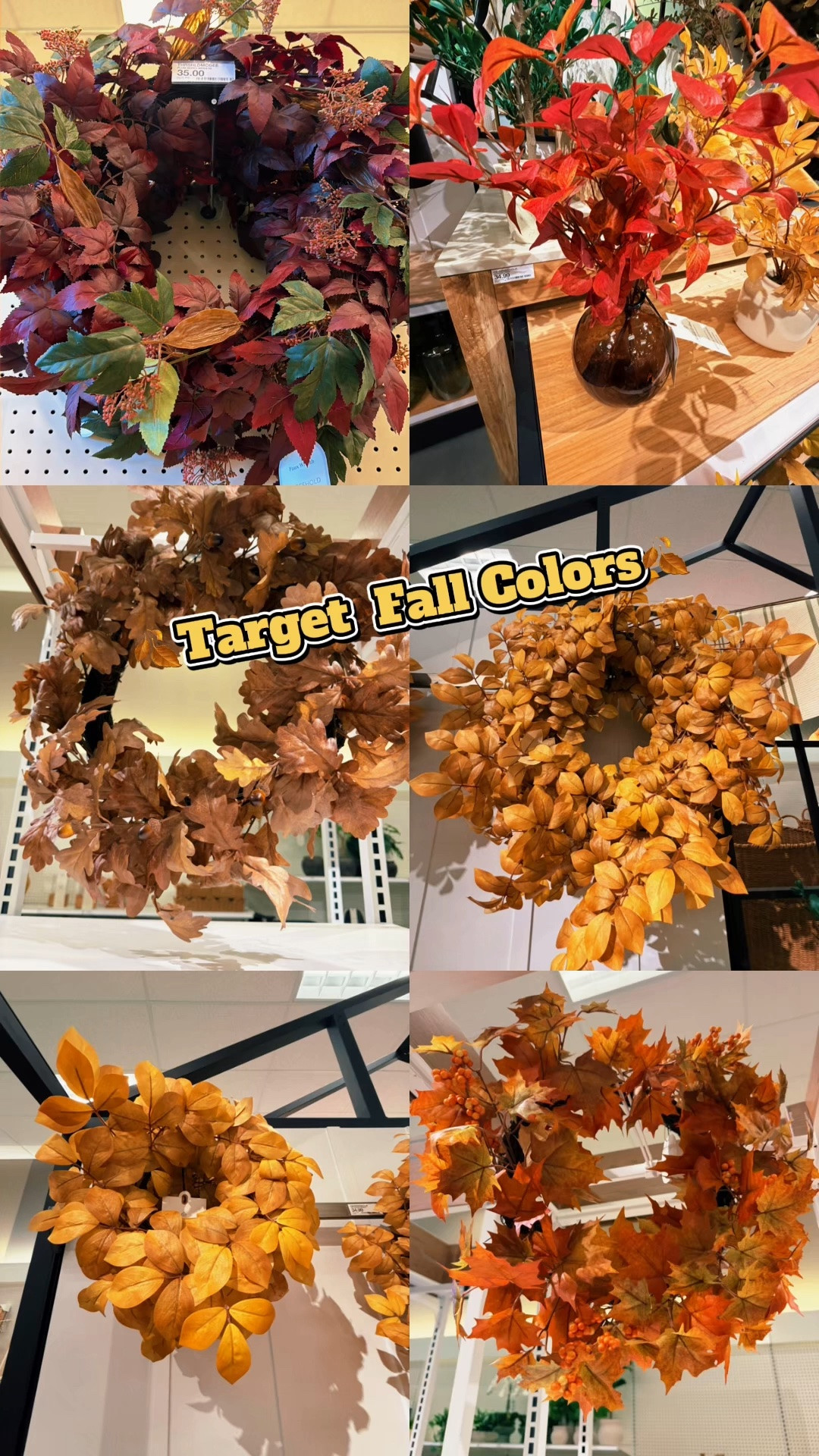 🍂🎯 TARGET FALL FINDS 🎯🍂

Target is showing off ALL the gorgeous colors of fall! 😍🍁

I spotted the prettiest wreaths and fall picks filled with rich golden yellows, burnt oranges, warm reds, and earthy autumn tones—perfect for bringing that cozy seasonal feeling into your home. 🧡❤️💛

Use them to refresh your front door, fill a favorite vase, or mix into your existing fall decor for an easy seasonal update.

🍁 Wreaths
🍂 Fall floral picks
🌾 Gorgeous golden, orange & red hues
🏡 Perfect for creating that warm, cozy fall look

Which fall color are you decorating with this year—golden, orange, red, or a mix of them all? 👇🏽

#TargetFinds #TargetStyle #FallDecor #FallDecorating #CuratedByAubree

#LTKHome