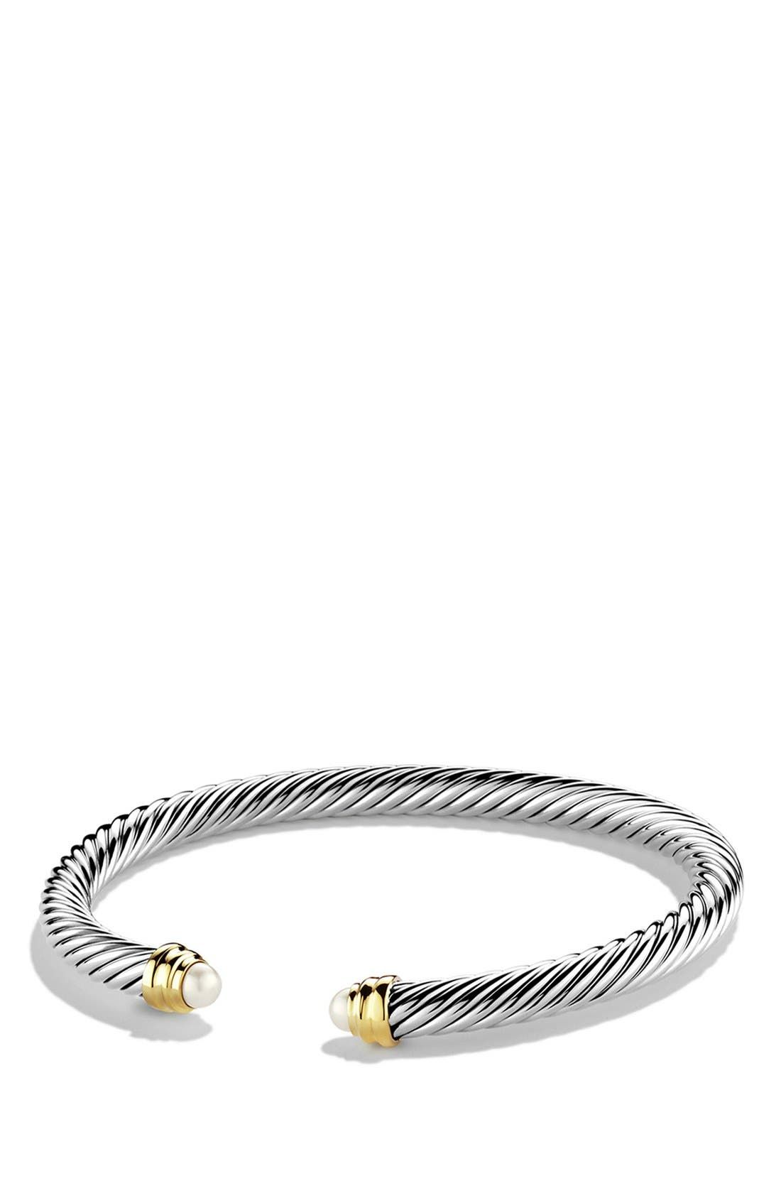 'Cable Classics' Bracelet with Semiprecious Stones & Gold | Nordstrom