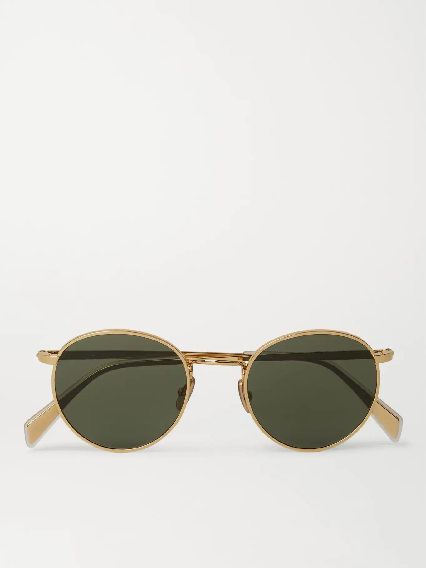 Round-Frame Gold-Tone Sunglasses | Mr Porter (UK)