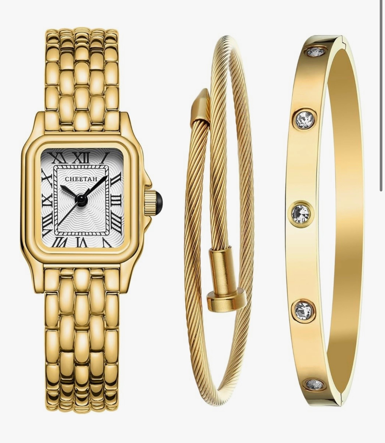 Watch set that I’ve been wearing that looks expensive but it’s not! Great Amazon find!