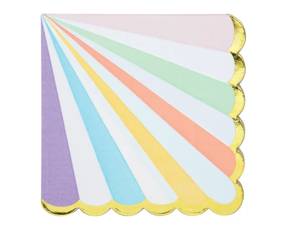 Pastel Party Napkins- Ice Cream Birthday, Party Decoration, Ice Cream Decor, Two Sweet Decor, Ice... | Etsy (US)