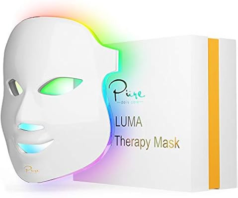 Luma LED Skin Therapy Mask - Home Skin Rejuvenation & Anti-Aging Light Therapy - 7 Color LED - Fa... | Amazon (US)
