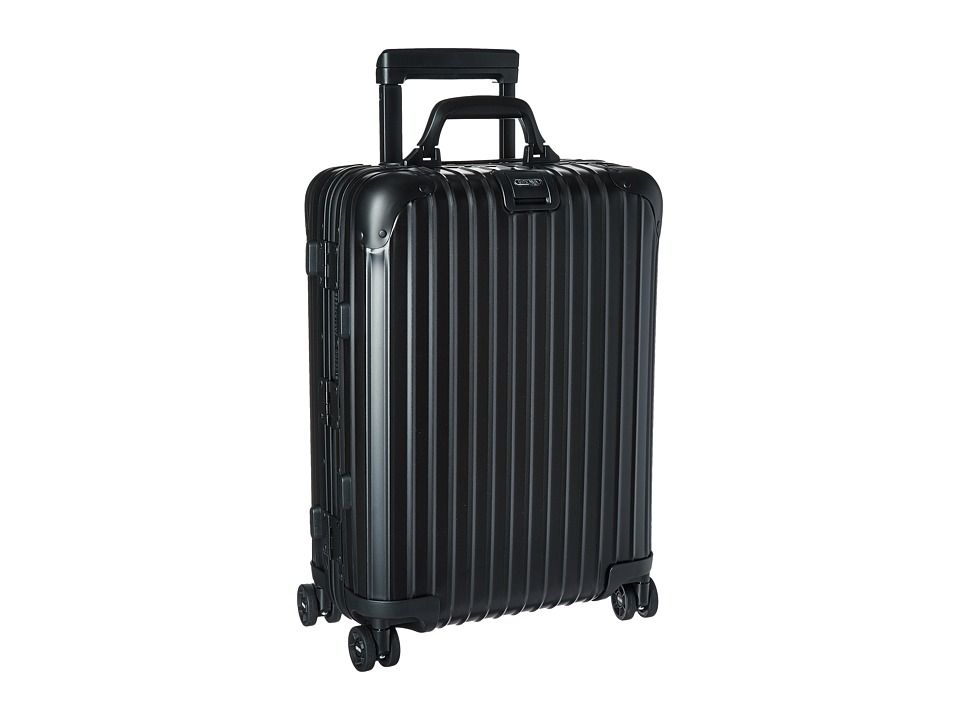 Rimowa - Topas Stealth - Cabin Multiwheel(r) 52 (RHD) (Black) Luggage | Zappos