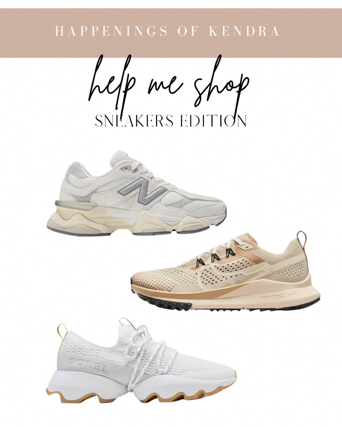 Neutral Trendy Sneakers 

#LTKsalealert #LTKfit #LTKshoecrush