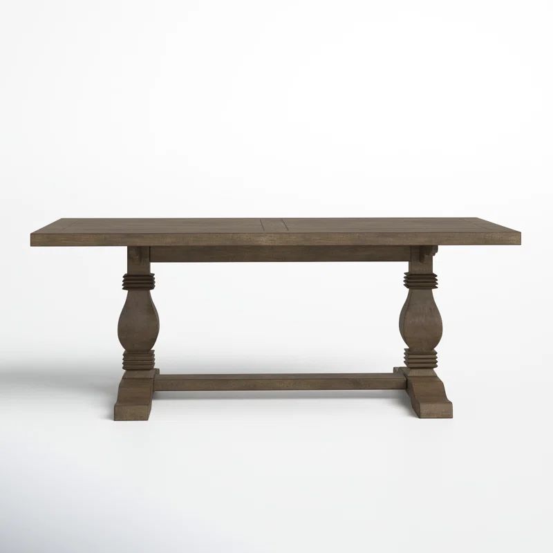 Kinston 78" Solid Wood Trestle Dining Table | Wayfair North America