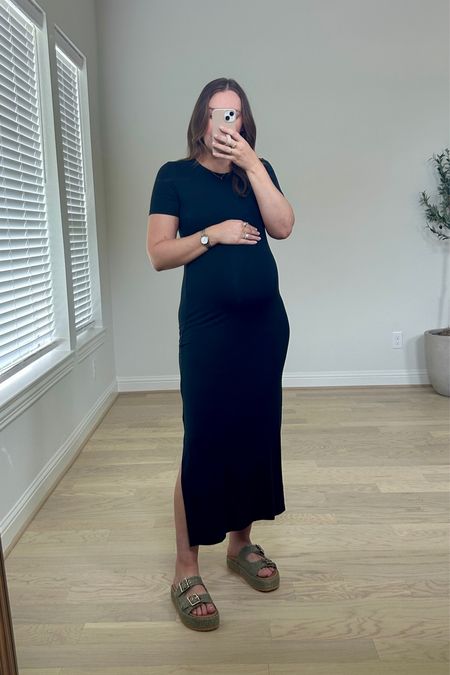 Amazon bump friendly dress!! Wearing my true size M, will be perfect for postpartum too 👏🏼 on sale for $17 right now! 
.
.
.
Casual dress, maternity, bump friendly, ootd, casual outfits, summer dress, everyday style. 

#LTKSaleAlert #LTKBump #LTKFindsUnder50