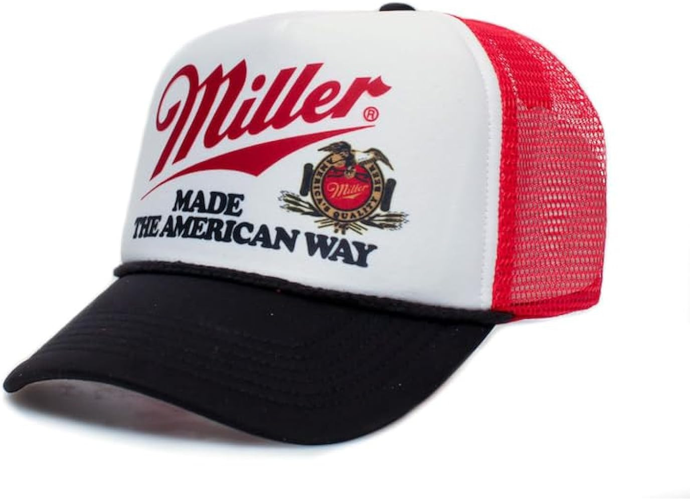 Made The American Way Trucker Hat - Premium Snapback for Men and Women - Cowboy Drinking Beer Cou... | Amazon (US)
