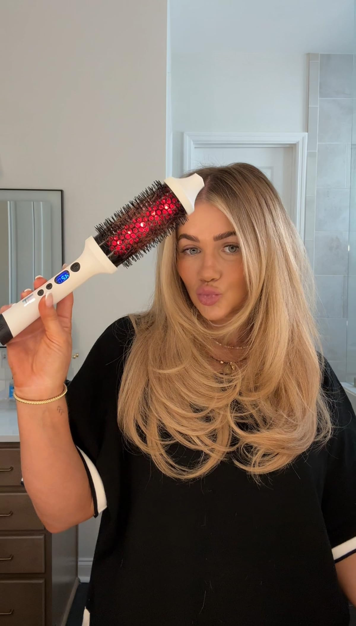 BONDIBOOST Infrared Thermal Brush, Heated Thermal Round Brush for Smooth + Shiny Hair, Dry Hair S... | Amazon (US)