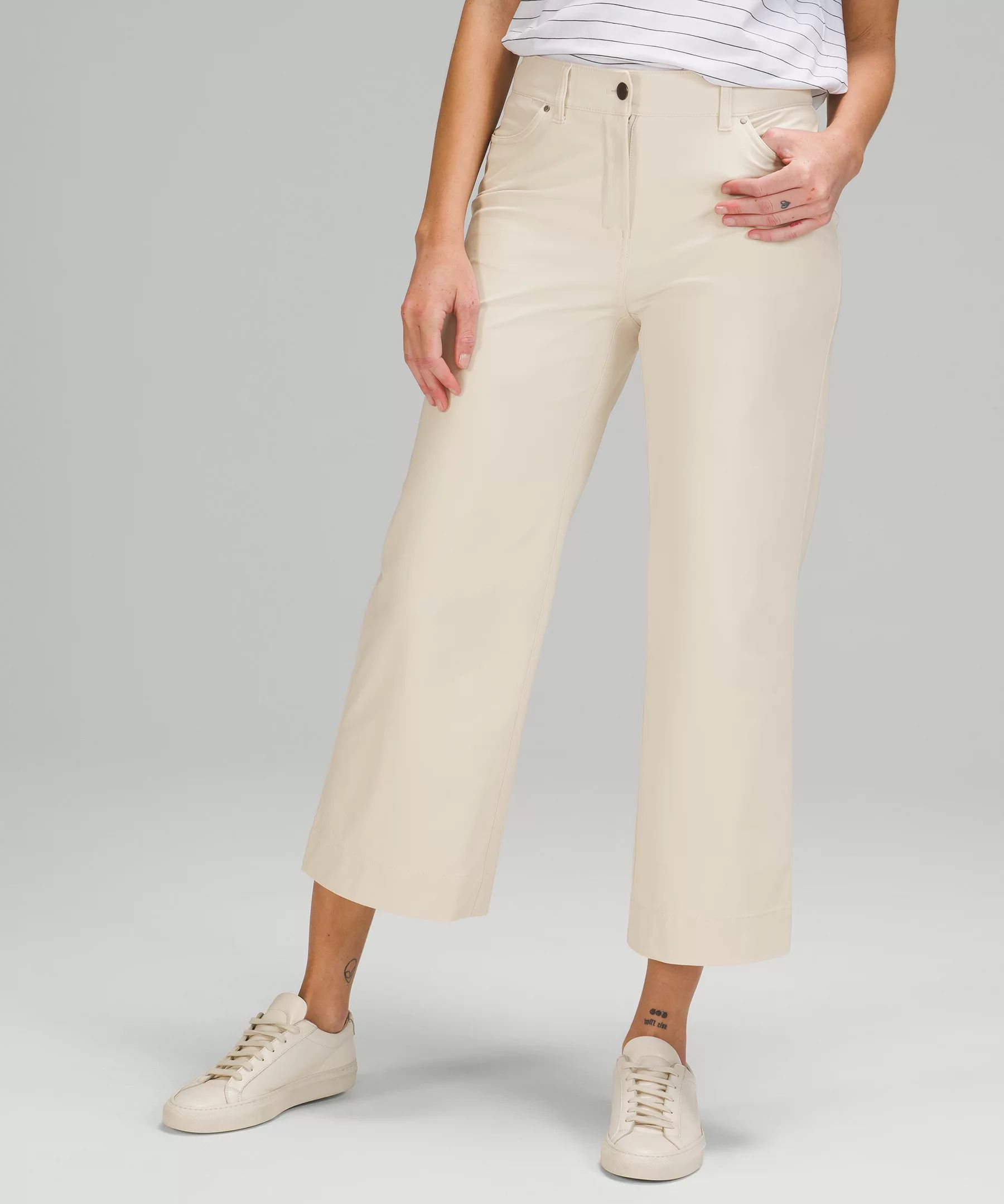 City Sleek 5 Pocket Wide-Leg High Rise 7/8 Length Pant | Lululemon (US)