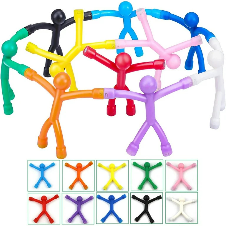 Qenwkxz 10pcs Refrigerator Magnets Mini Man Flexible Fridge Magnetic Sticker Colorful Decorative ... | Walmart (US)