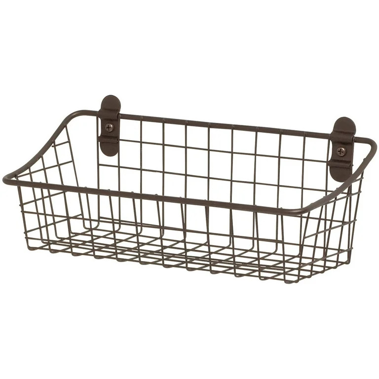 Spectrum Diversified Vintage Cabinet & Wall Mount Basket, Wall-Mounted Storage Basket, Rustic Far... | Walmart (US)