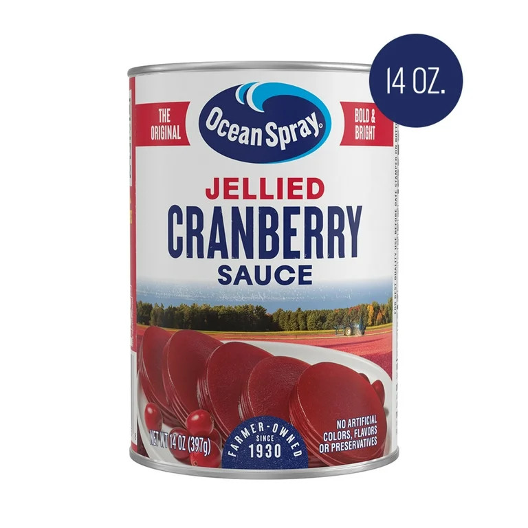 Ocean Spray® Jellied Cranberry Sauce, Canned Side Dish, 14 oz Can | Walmart (US)