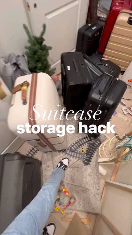 The best suitcase storage hack! We got wire racks off Amazon organize our luggage and it was so easy to do! Made our space look ten times bigger 🙌🏼

#LTKunder100 #LTKhome #LTKfamily
