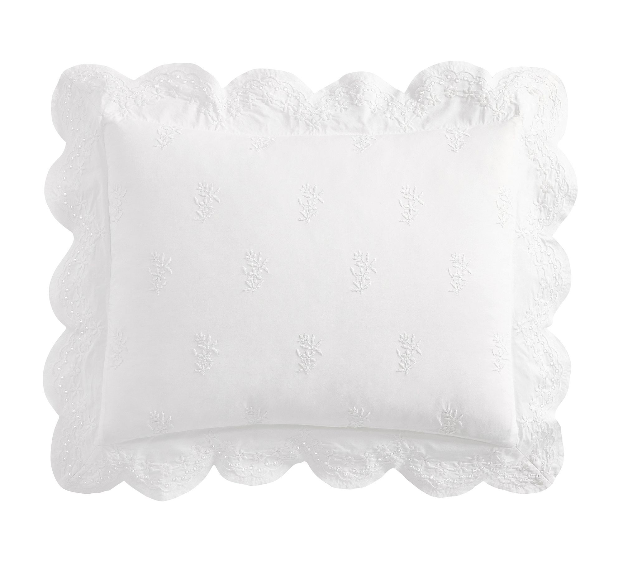 Heirloom Embroidered Duvet Shams | Pottery Barn (US)
