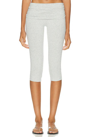 Cotton Jersey Foldover Capri Pant | FWRD 