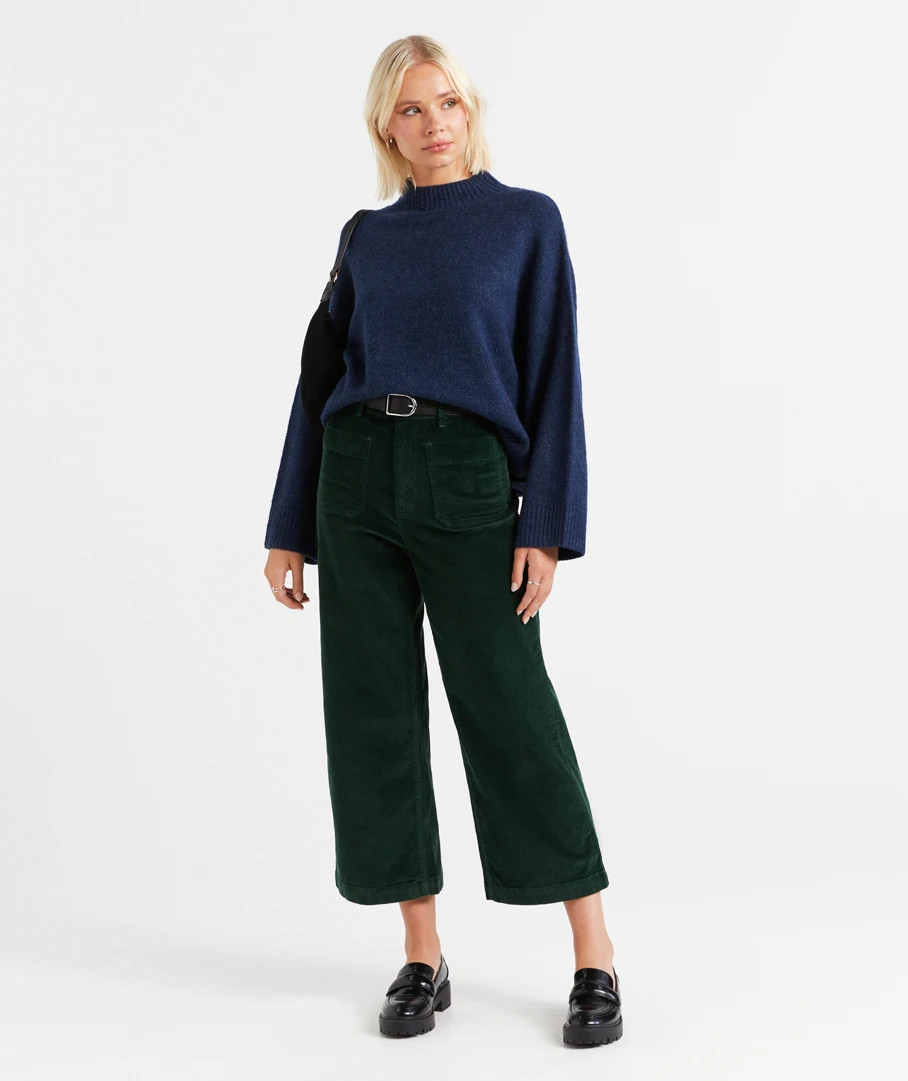 DANIELLE PATCH POCKET CORD CULOTTE | Sportsgirl