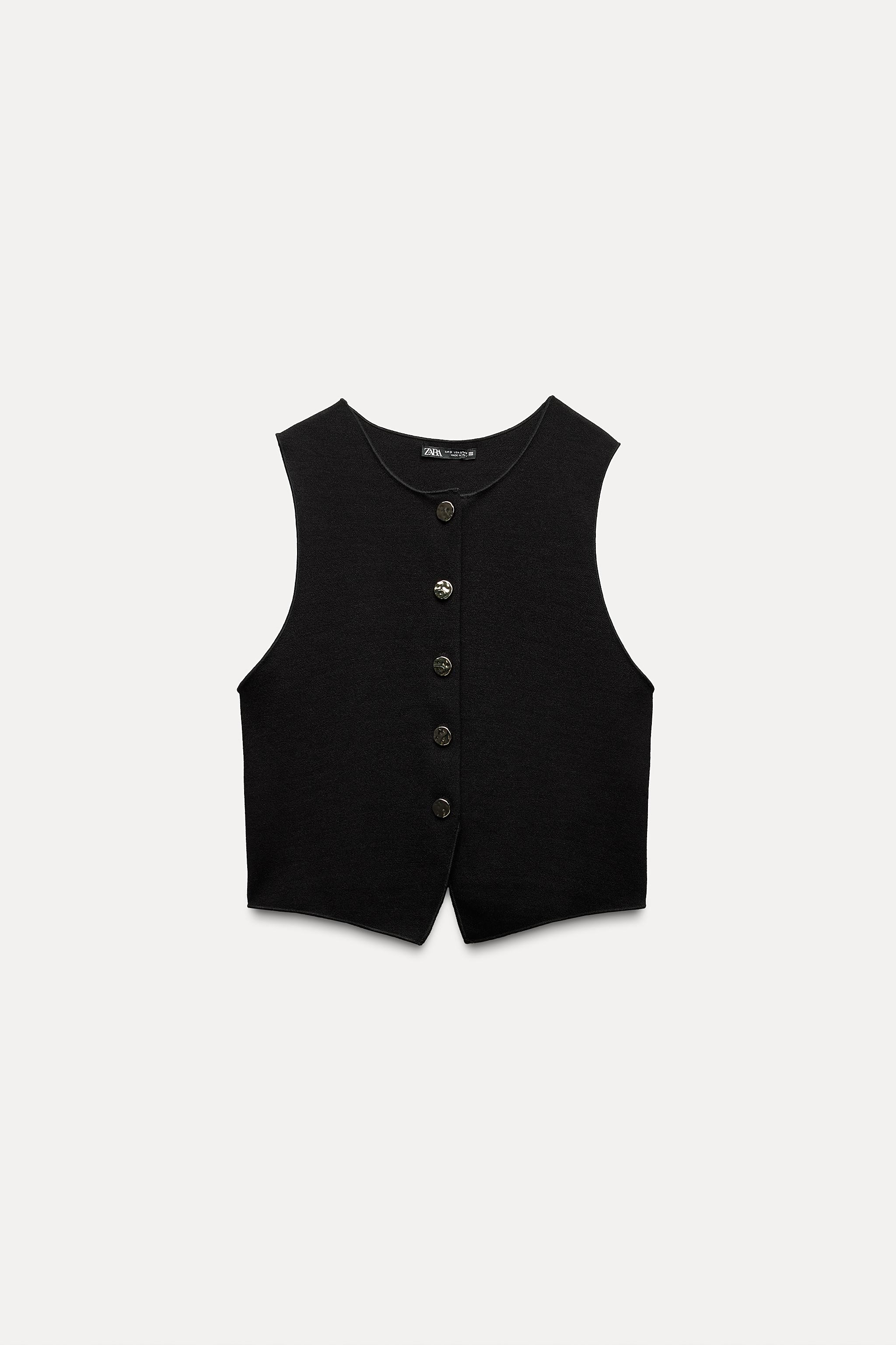 STRETCH KNIT VEST TOP | Zara US