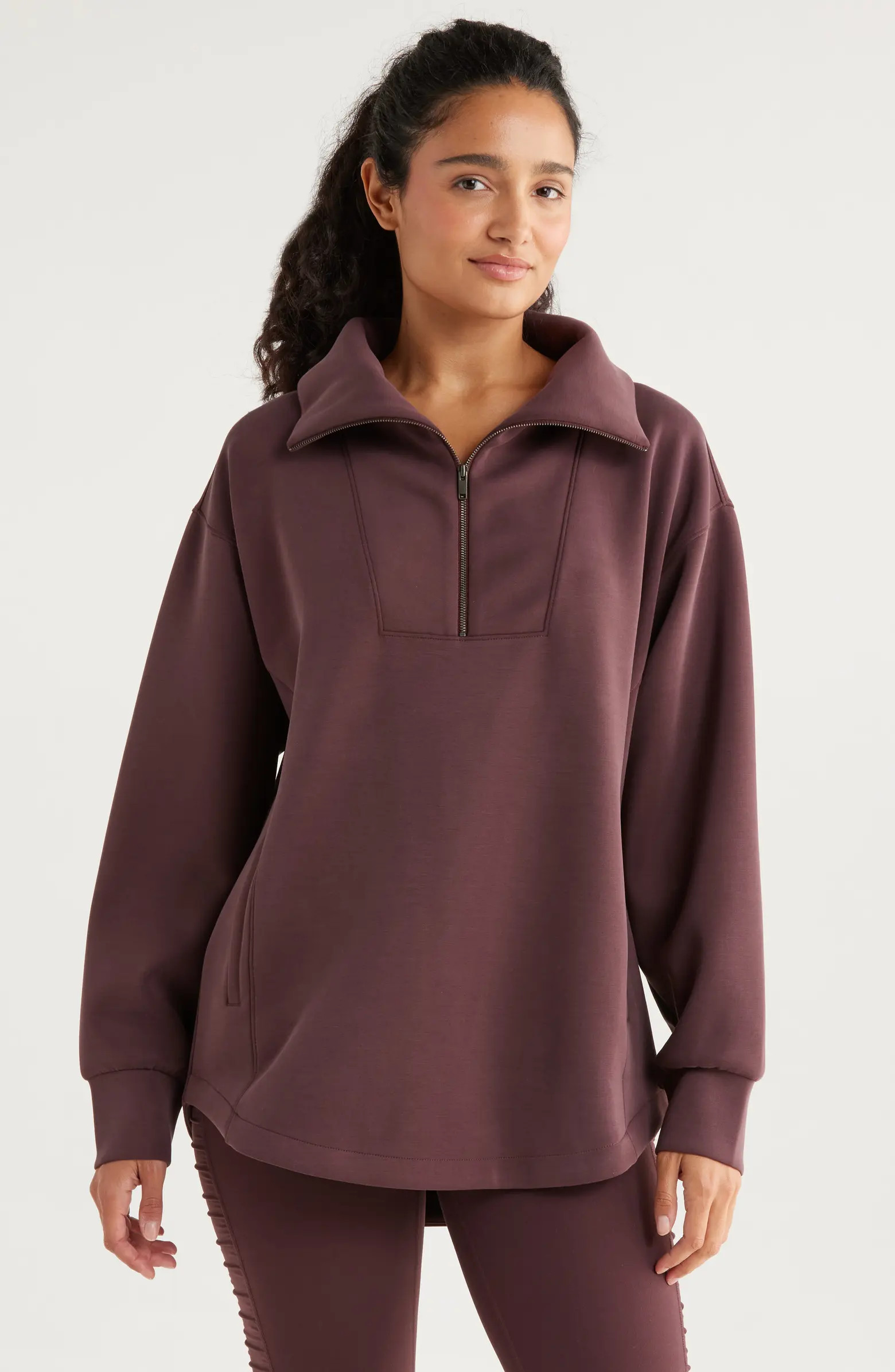 Ultrasoft Half Zip Tunic | Nordstrom