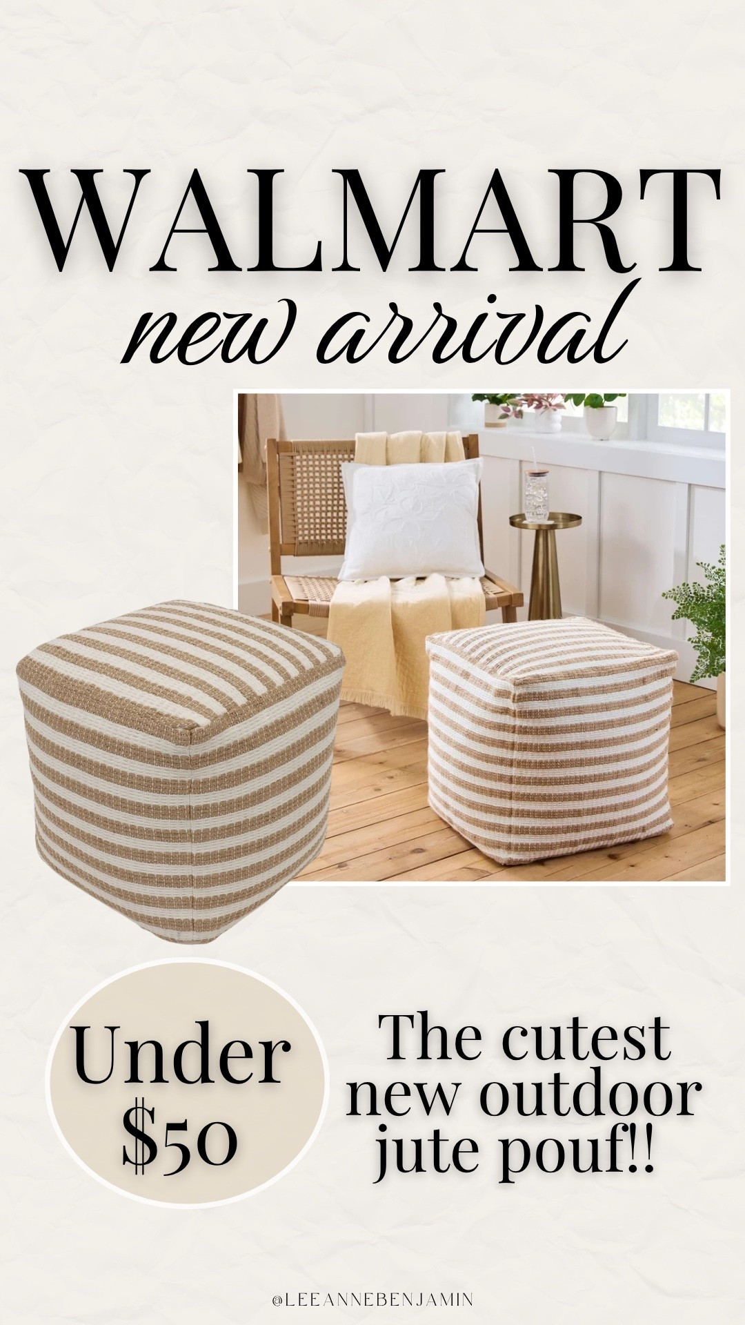 The cutest new outdoor jute pouf!

#LTKHome #LTKSaleAlert #LTKSeasonal