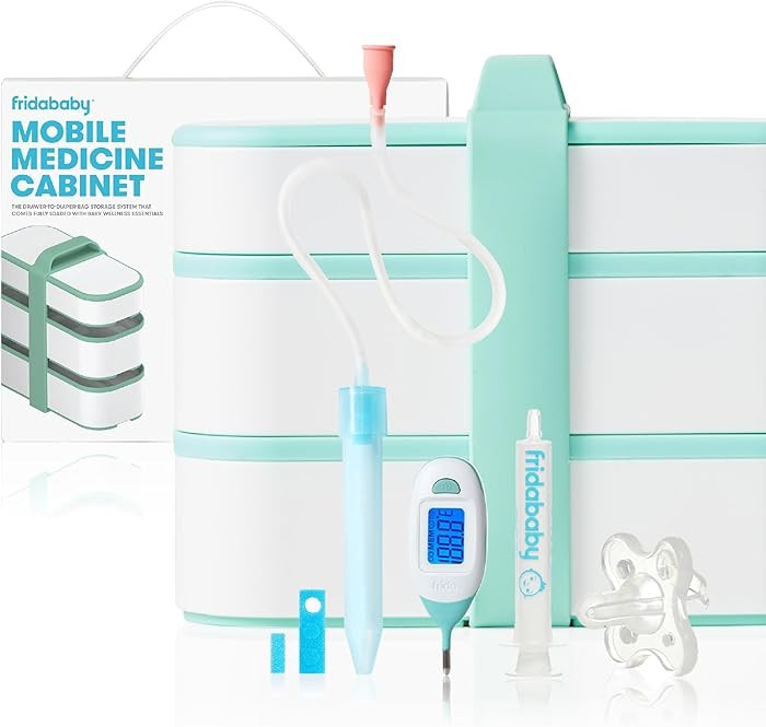 Frida Baby Mobile Medicine Cabinet Travel Kit, Set Baby Essentials Gift Set Includes NoseFrida Sn... | Amazon (US)